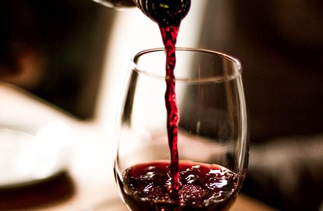 Wine Pouring into Glass